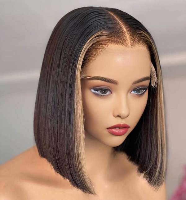 Highlight Short Bob Lace Front Wigs