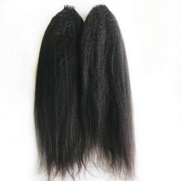 Kinky Straight Tape In Human Hair Extensions